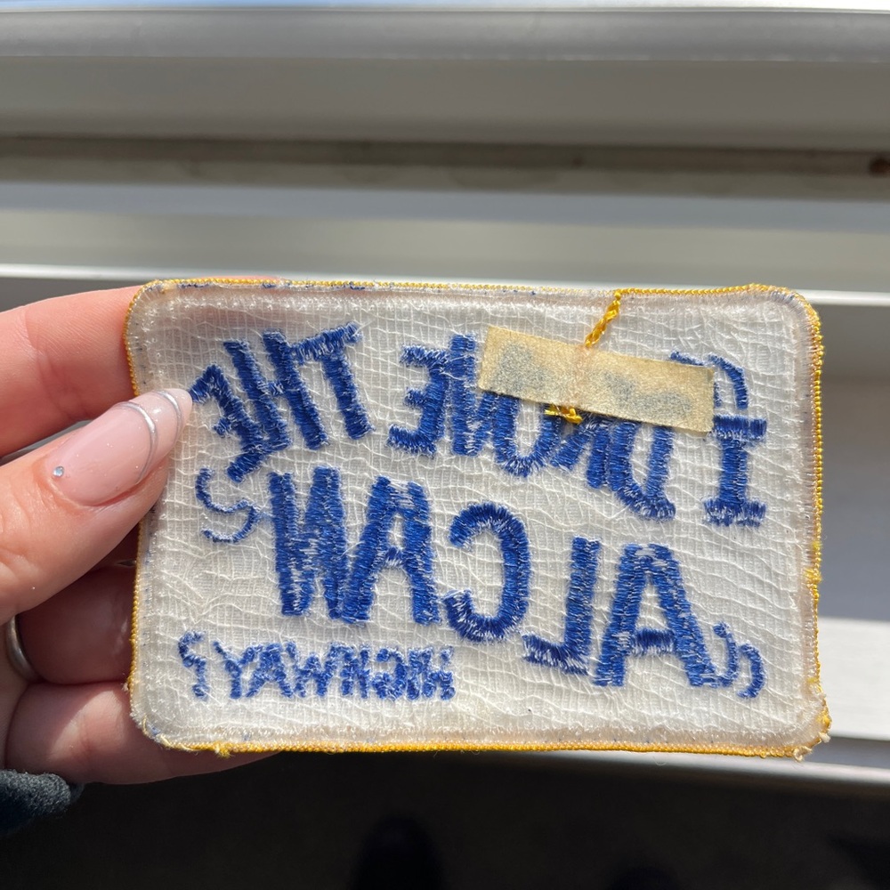 3/$30 🌟 Vintage Embroidered Alcan Highway Patch - Picture 4 of 6